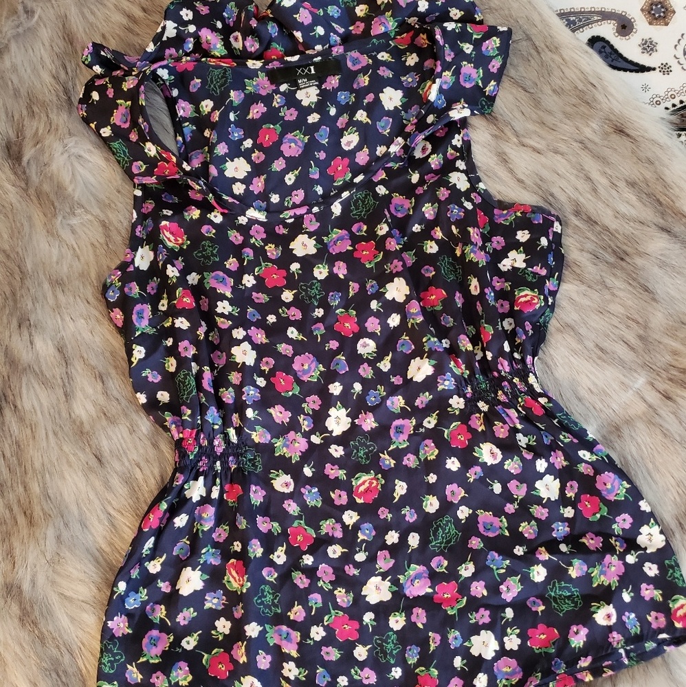 XXI flower pattern tank blouse